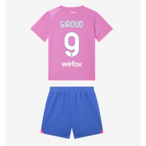 AC Milan Olivier Giroud #9 Tredje trøje Børn 2023-24 Kort ærmer (+ korte bukser)